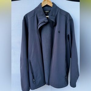 Apple branded fleece zip up
